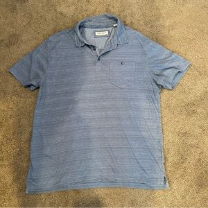 English Laundry Striped Collared Short Sleeve Shirt